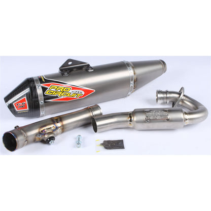 Pro Circuit Ti-6 Pro Exhaust System KX450F '09-15 with Carbon Cap [MPN: 0321545FP]_299304