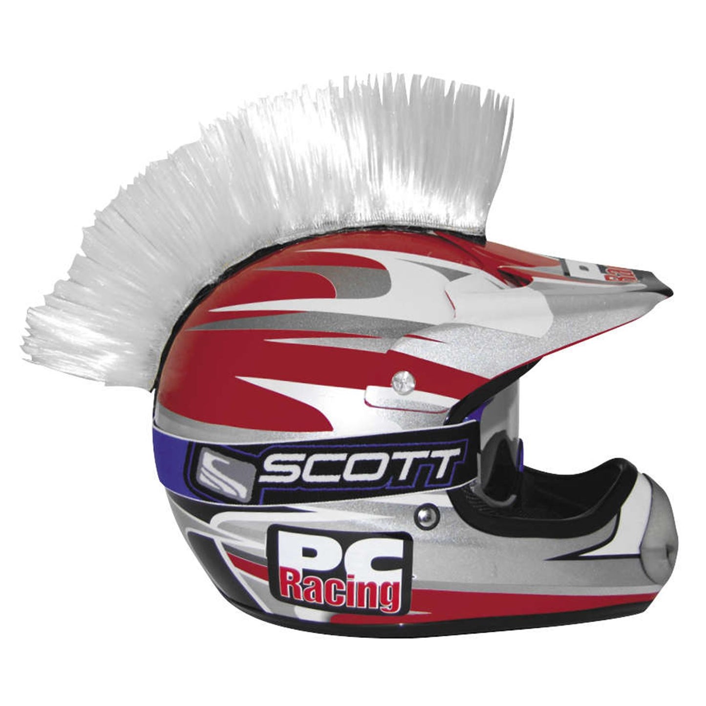 PCRacing Helmet Mohawk White [MPN: PCHMWHITE]_299346