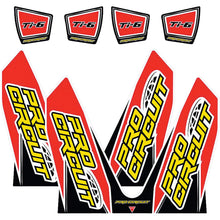 Pro Circuit Ti-6 Wrap/End Cap Decals Replacement Muffler Stickers [MPN: DC14TI6-CRF]_299477