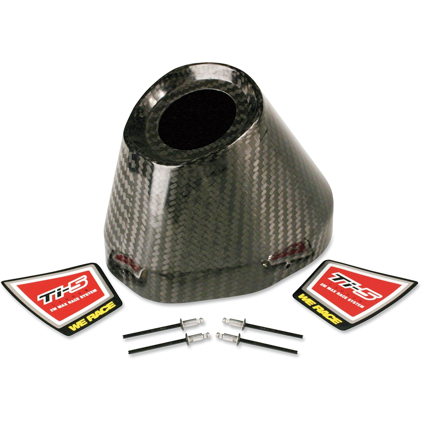 Pro Circuit Carbon End Cap 4.5" Hole 1-1/2 TI5/TI6 Cap/Rivets [MPN: PC4022-0003]_457653