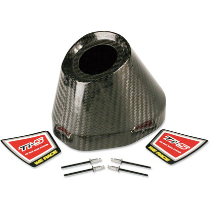 Pro Circuit Carbon End Cap 4.5" Hole 1-1/2 TI5/TI6 Cap/Rivets [MPN: PC4022-0003]_457653