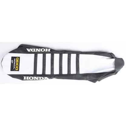D'Cor Seat Cover GEICO Replica Black/White with Ribs [MPN: 30-10-453]_300696