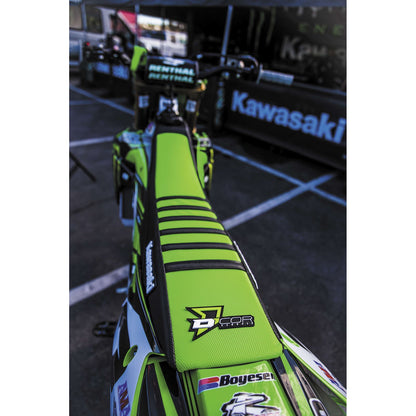 D'Cor Gripper Seat Cover Black/Green [MPN: 30-20-456]_300710