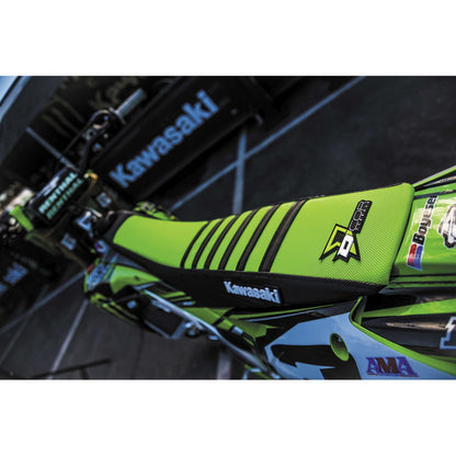 D'Cor Gripper Seat Cover Black/Green [MPN: 30-20-456]_300711