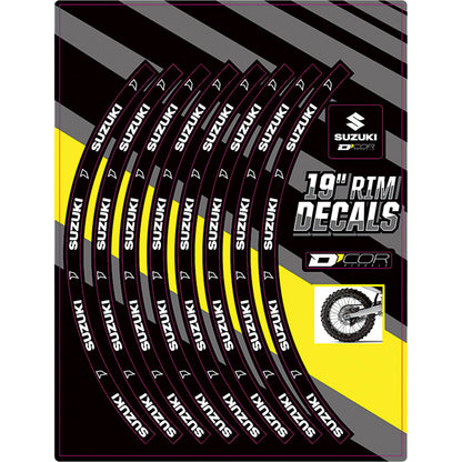 D'Cor Rim Decals 19" Suzuki Logo Rear [MPN: 40-80-205]_300892