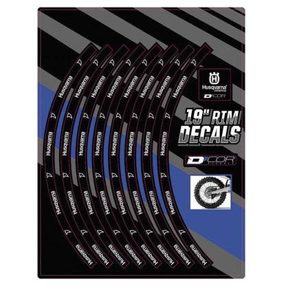 D'Cor Rim Decals 19" for Husqvarna Logo Rear [MPN: 40-80-209]_300899