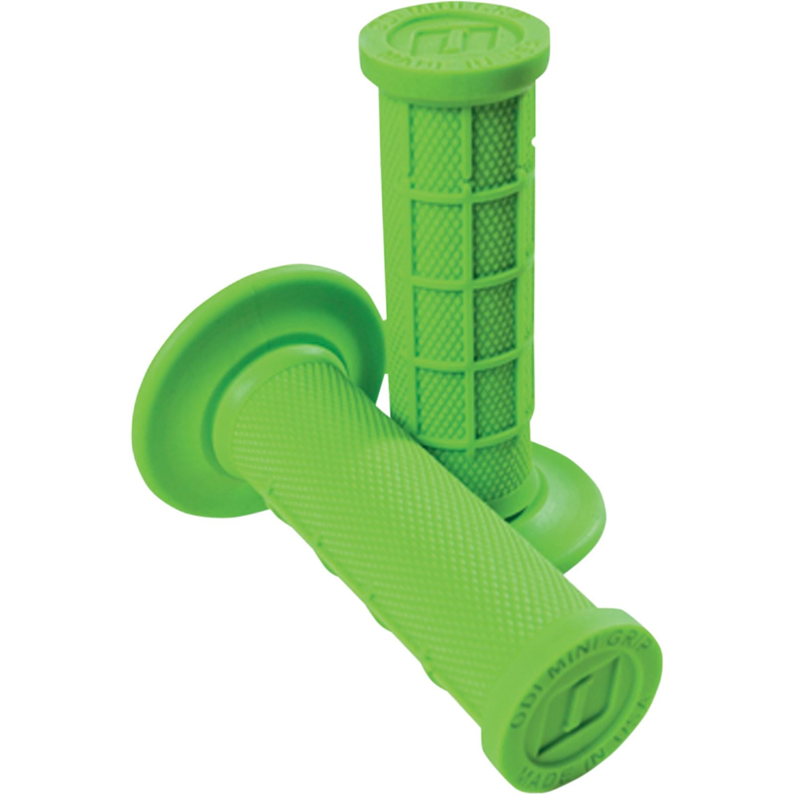 ODI Mini MX Half Waffle Grips Green [MPN: H01MMN]_450726