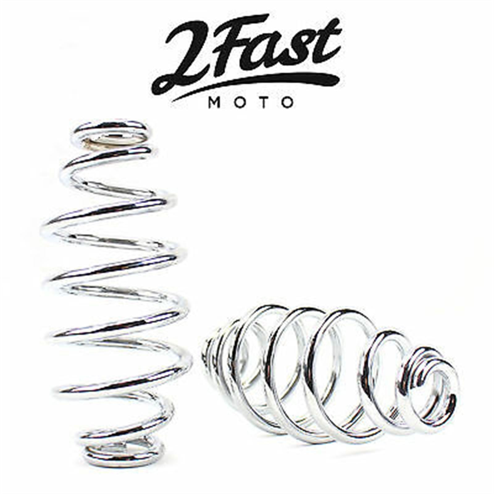 2FastMoto 5" Chrome Springs Solo Seat for Custom Bobber Cafe - 2/Pack 13-84907c_620502
