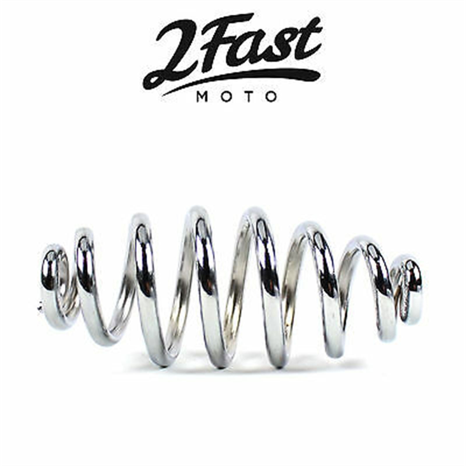 2FastMoto 5" Chrome Springs Solo Seat for Custom Bobber Cafe - 2/Pack 13-84907c_650634