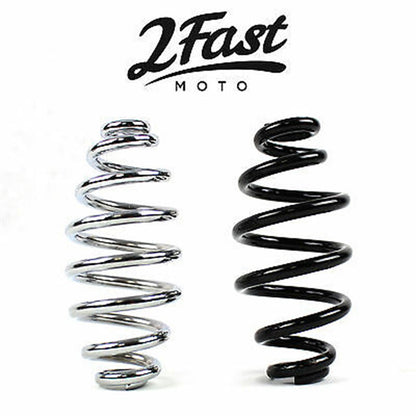 2FastMoto 5" Chrome Springs Solo Seat for Custom Bobber Cafe - 2/Pack 13-84907c_650636