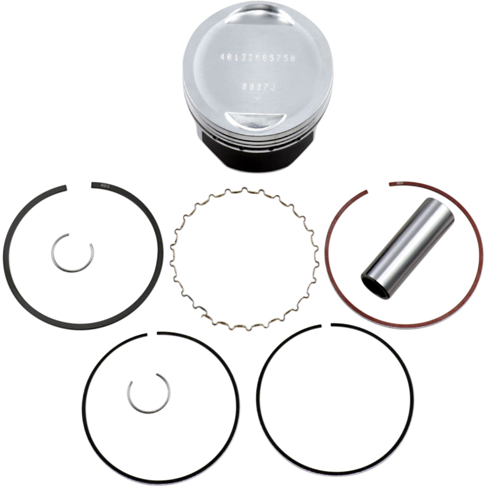 Wiseco - Powersports 10:1 Compression Armorglide Skirt Coated 57.5mm 40132M05750_495039