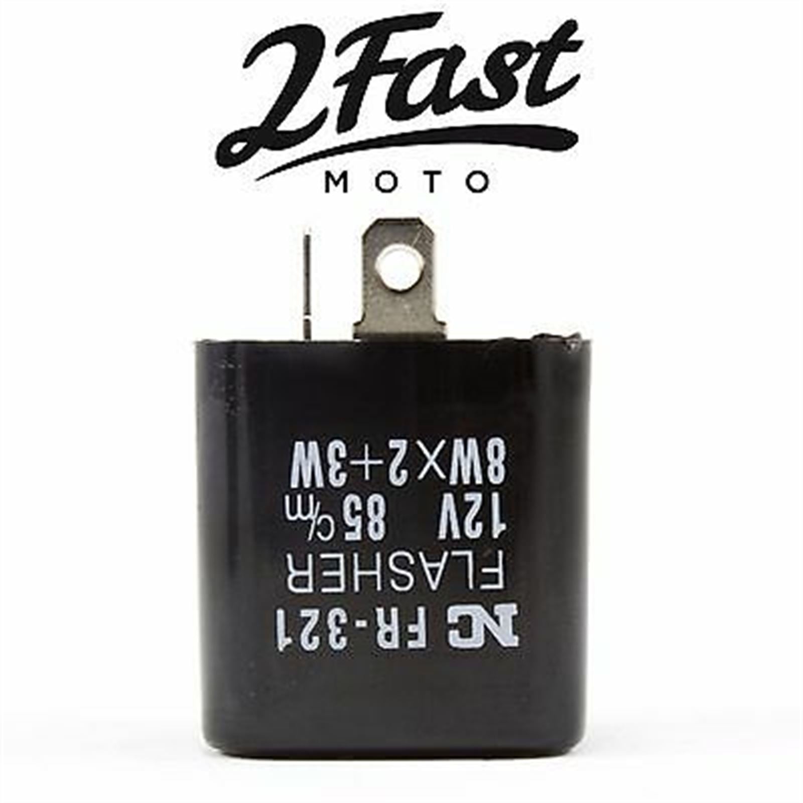 2FastMoto 12 Volt 23 Watt Turn Signal Flasher Relay for 70-00 For Suzuki/Kawasaki 66-86752_650763