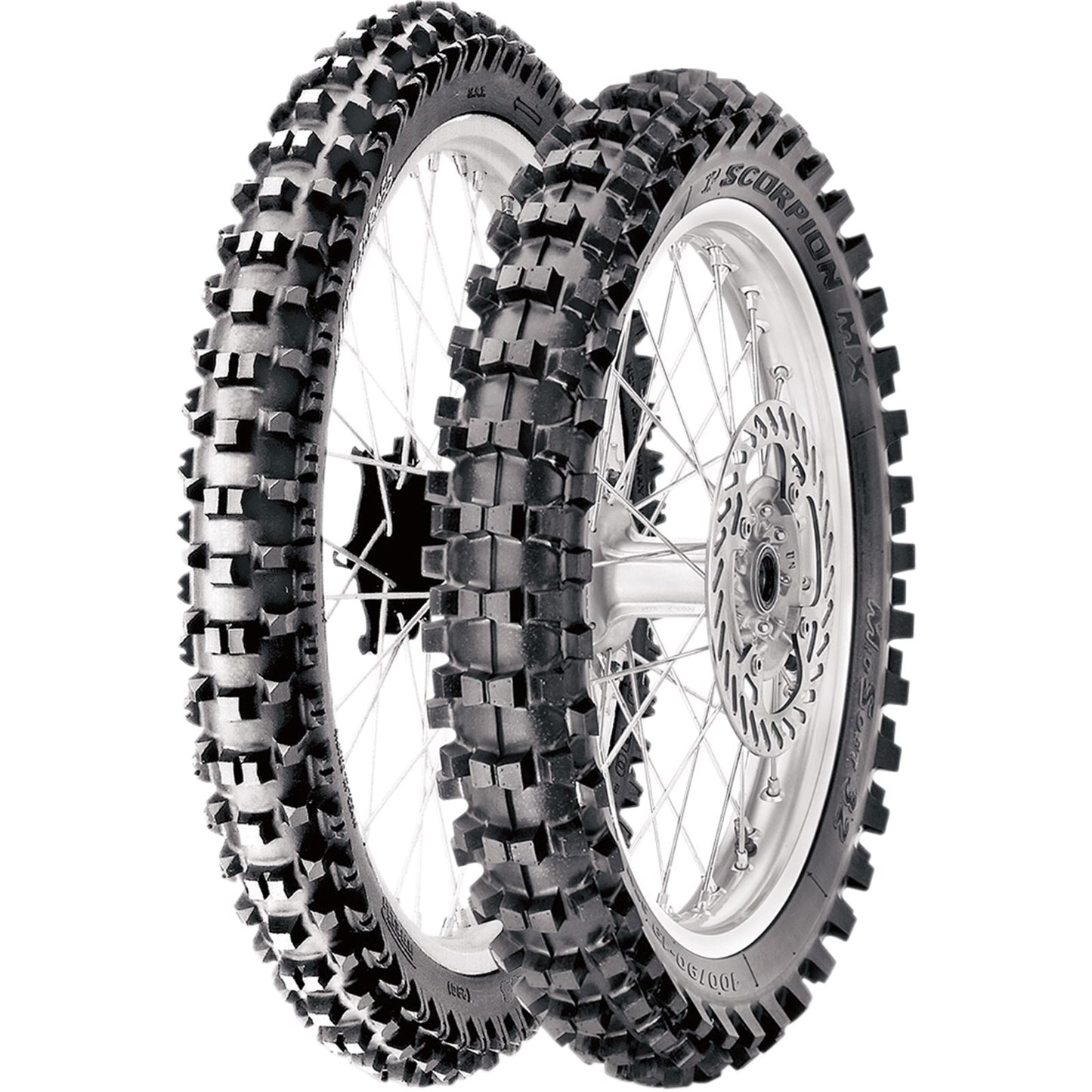 Pirelli - Powersports Tire XC Mid Soft Rear 110/100-18 64M Bias Tube Type 1767700_454116