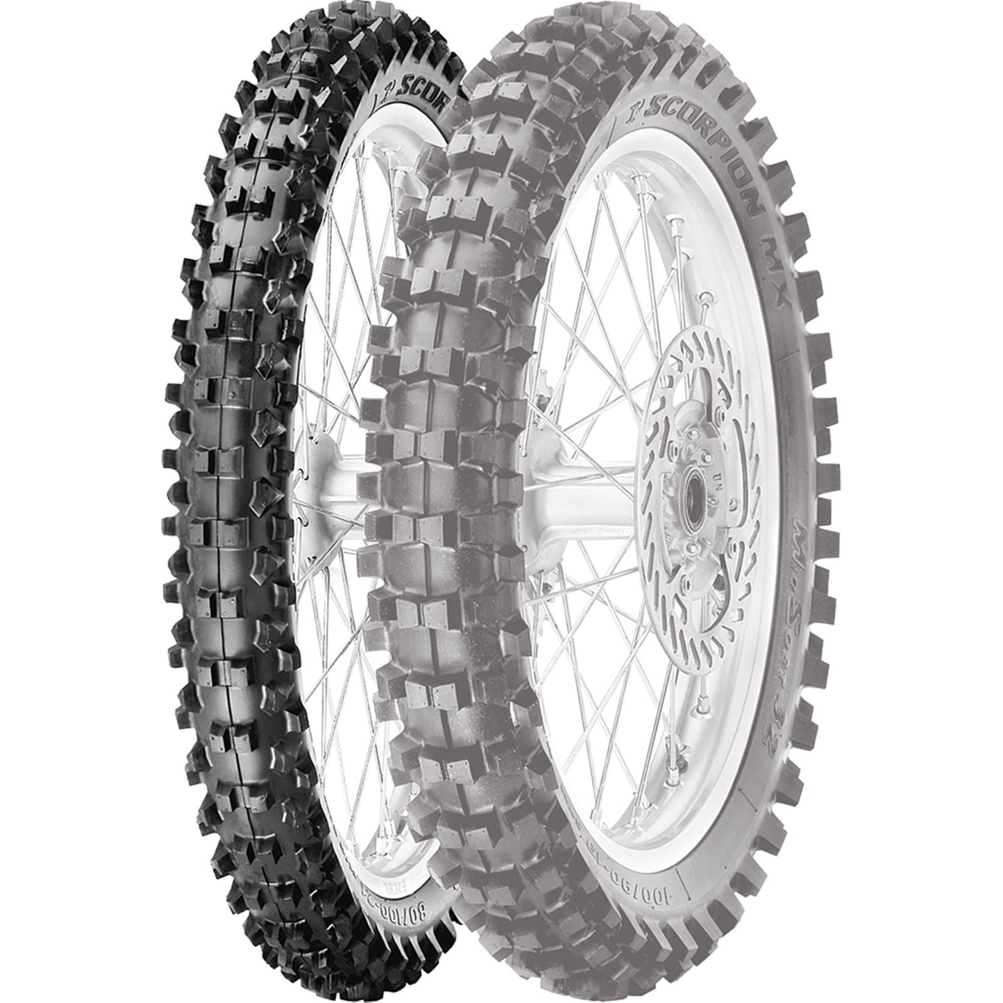Pirelli - Powersports Tire MX32 Mid Soft Front 60/100-14 29M Bias Tube Type 1664100_305838