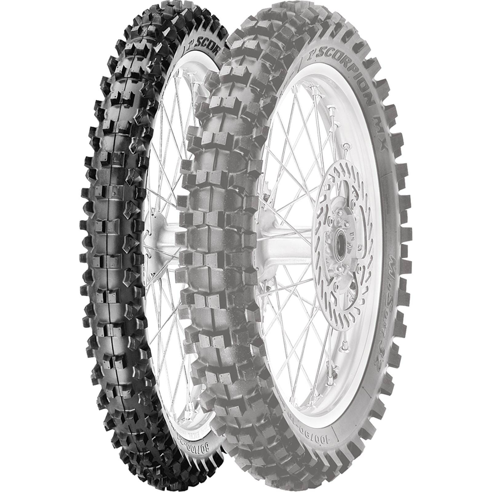 Pirelli - Powersports Tire MX32 Mid Soft Front 60/100-14 29M Bias Tube Type 1664100_305838