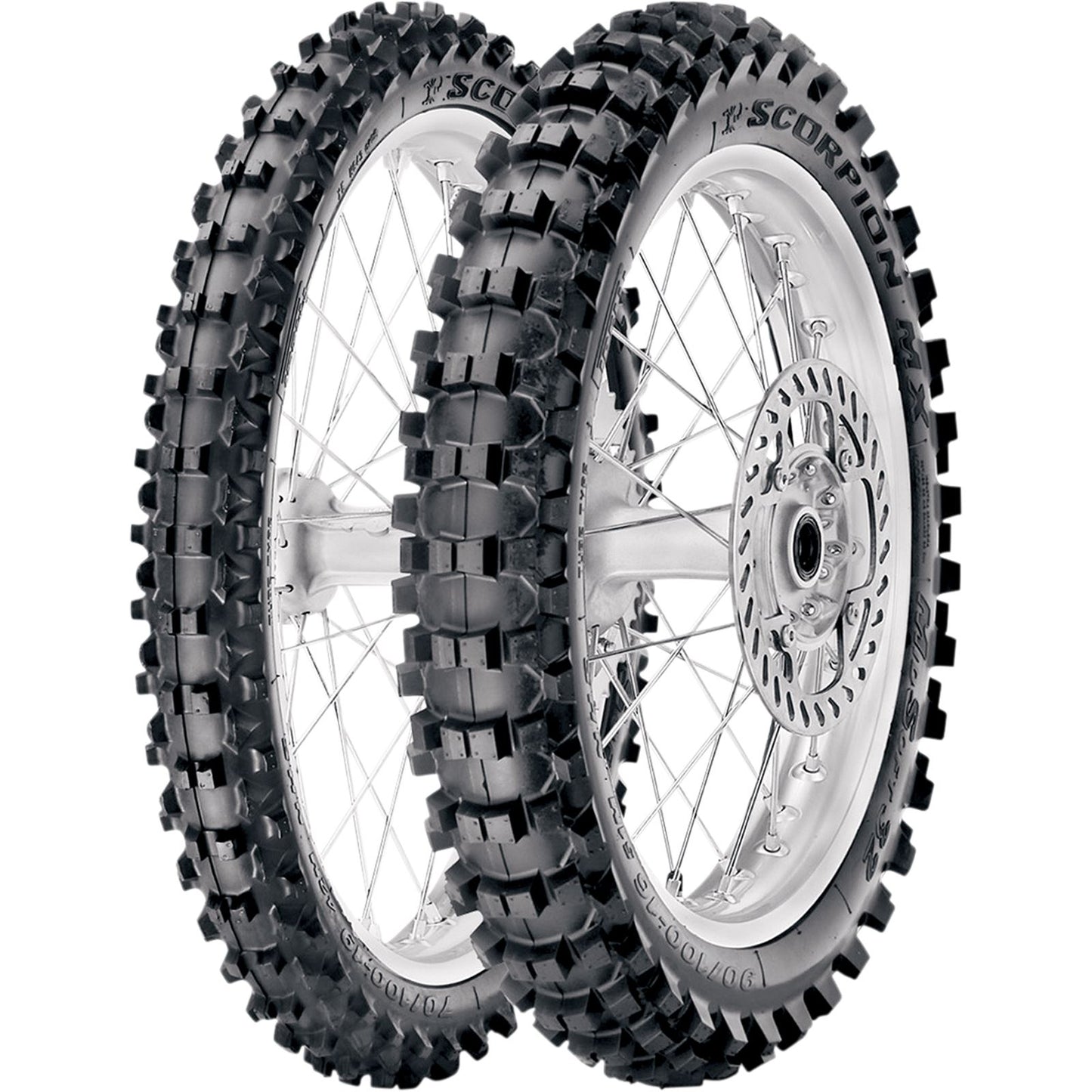 Pirelli - Powersports Tire MX32 Mid Soft Front 60/100-14 29M Bias Tube Type 1664100_454078