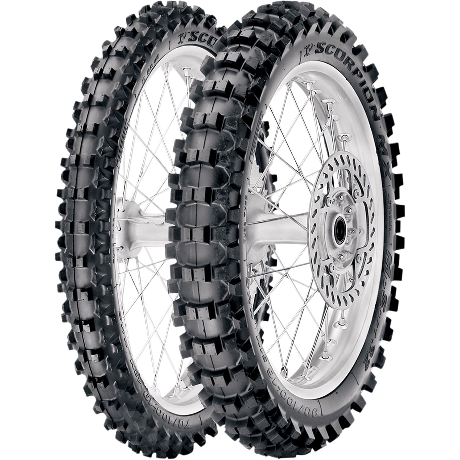 Pirelli - Powersports Tire MX32 Mid Soft Rear 2.75-10 37J Bias Tube Type [MPN: 1664400]_454103