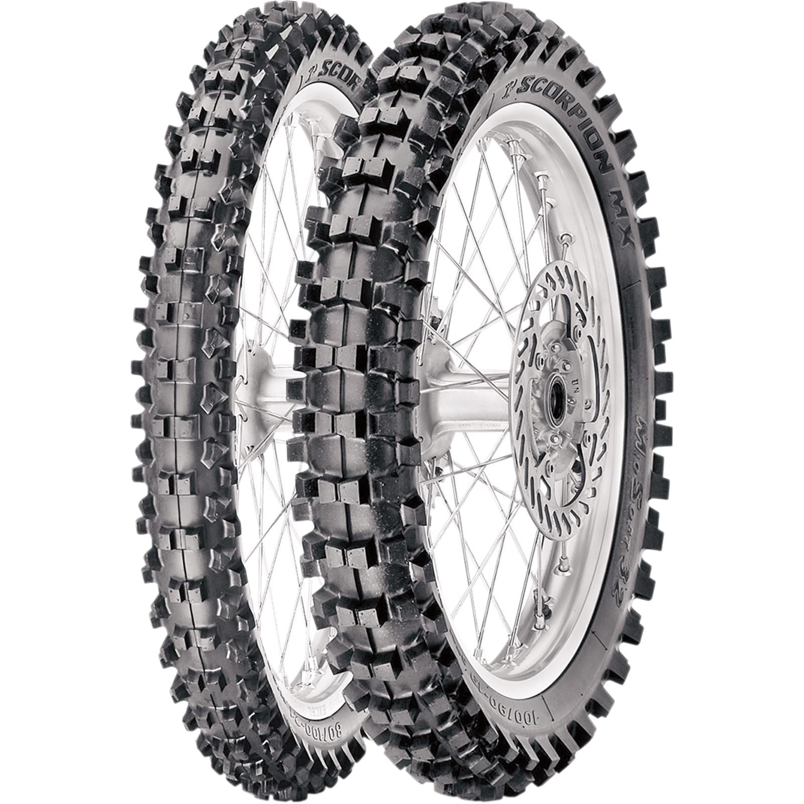 Pirelli - Powersports Tire MX32 Mid Soft Rear 2.75-10 37J Bias Tube Type [MPN: 1664400]_454104