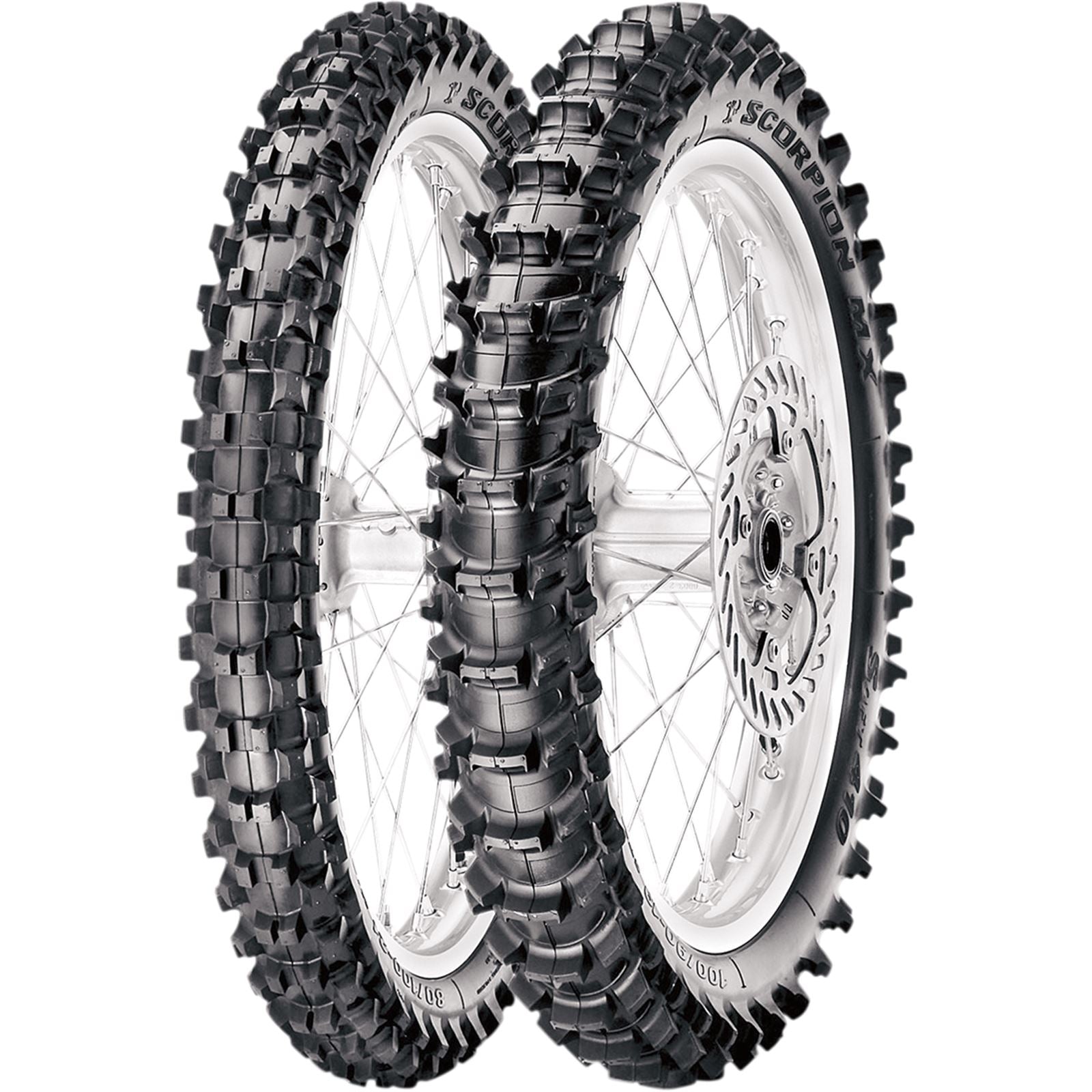 Pirelli - Powersports MX Soft Scorpion Rear Tire - 90/100-16 51M Bias Tube Type 2263700_454139