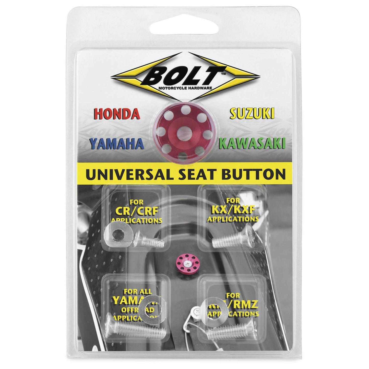 Bolt MC Hardware Anodized Seat Button BMH-SB_306189