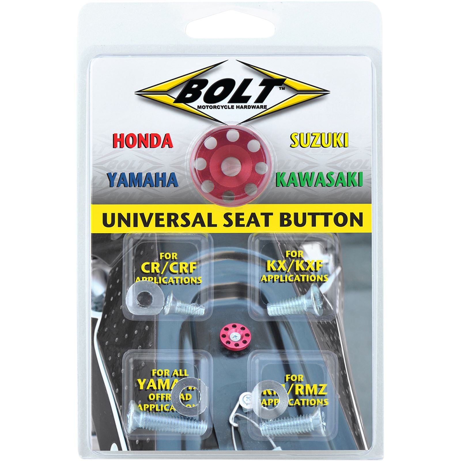 Bolt MC Hardware Anodized Seat Button BMH-SB_354323