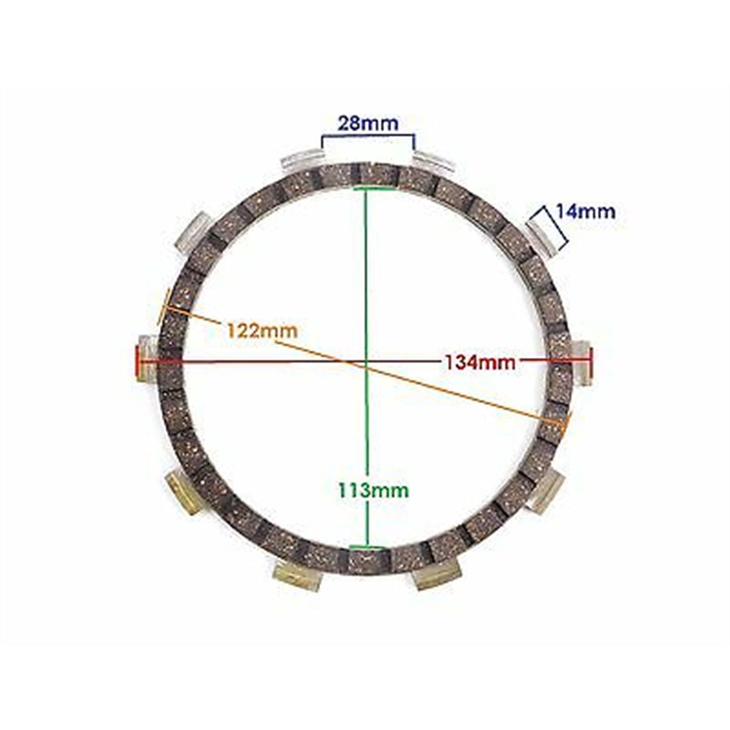 2FastMoto Clutch Friction Disc Replacement for Yamaha  437-16321-00/136-16321-00_620519