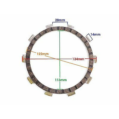 2FastMoto Clutch Friction Disc Replacement for Yamaha  437-16321-00/136-16321-00_620519