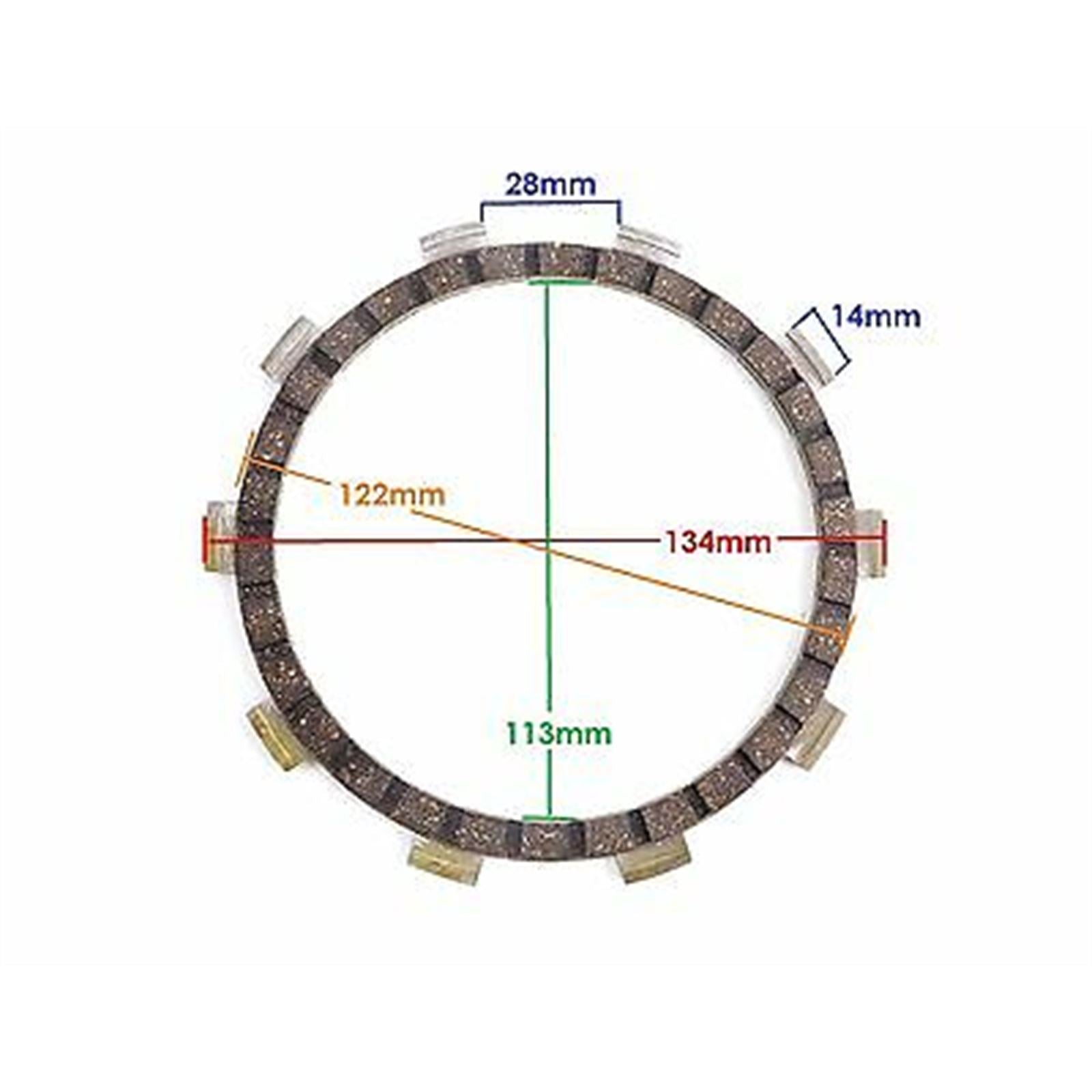 2FastMoto Clutch Friction Disc Replacement for Yamaha  437-16321-00/136-16321-00_651195