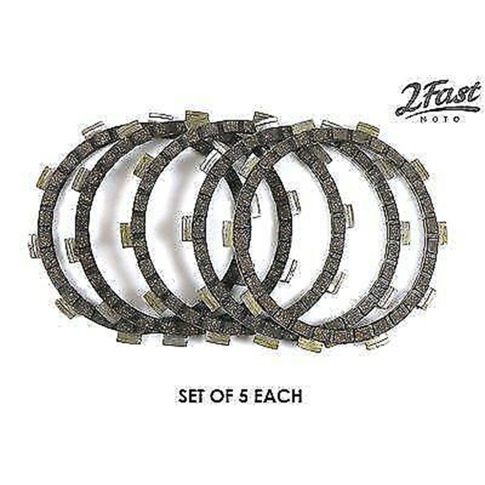 2FastMoto Clutch Friction Disc Set of 5 fits Yamaha  437-16321-00 / 132-16321-01_622813