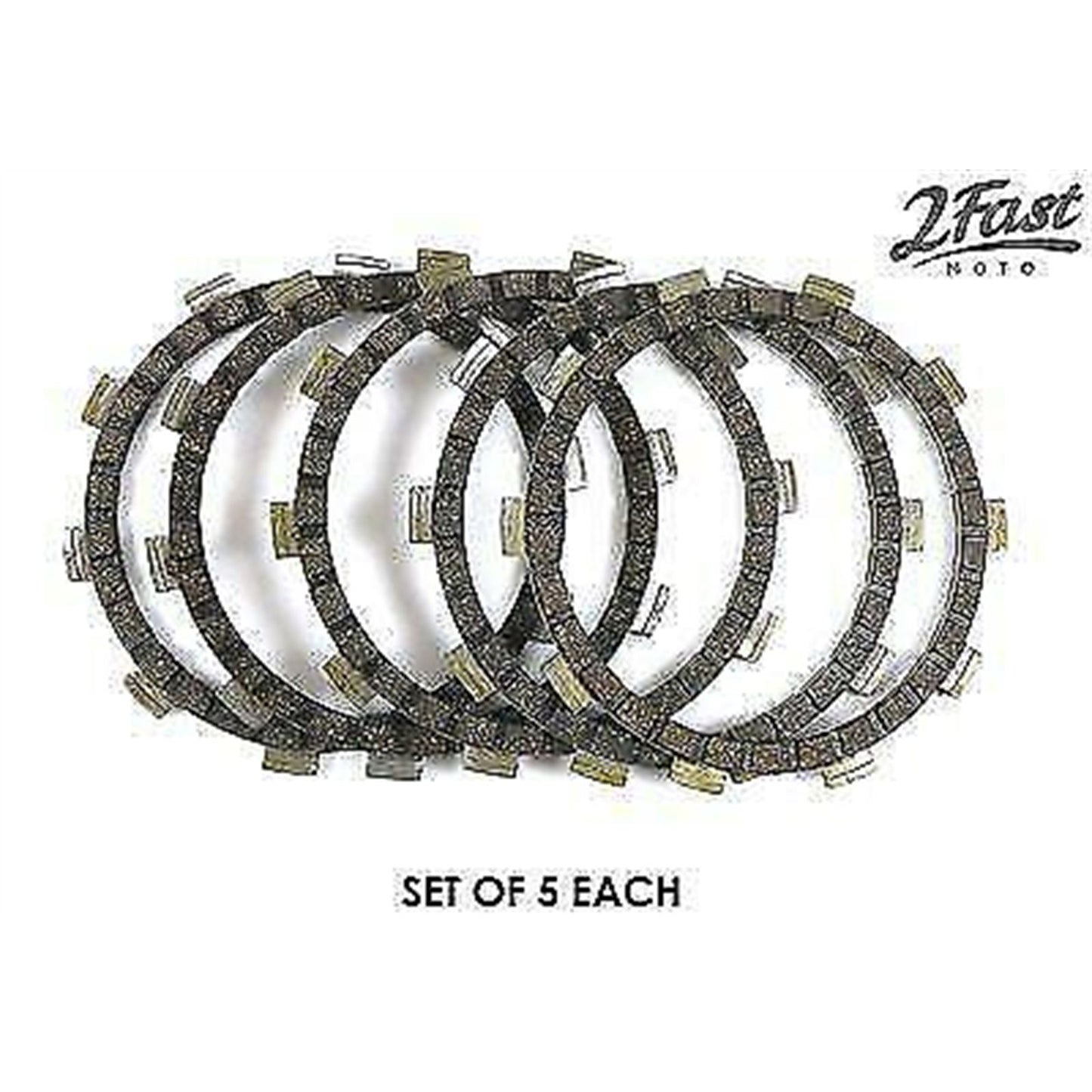 2FastMoto Clutch Friction Disc Set of 5 fits Yamaha  437-16321-00 / 132-16321-01_650862