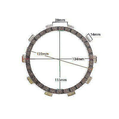 2FastMoto Clutch Friction Disc Set of 5 fits Yamaha  437-16321-00 / 132-16321-01_650863