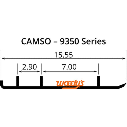 Woodys Hard Weld Runners for Polaris/Ski-Doo Blow Molded Skis HSD-9350_497427