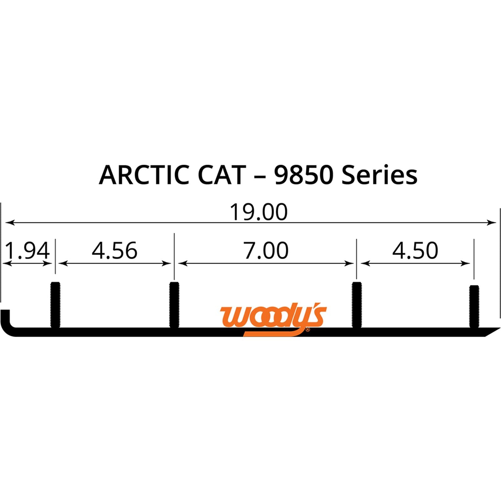 Woodys 4" Carbide - Arctic Cat EAT3-9850_497436