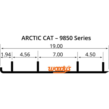 Woodys 4" Carbide - Arctic Cat EAT3-9850_497436