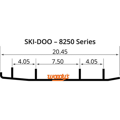 Woodys 4" Carbide for Ski-Doo ESD3-8250_497450