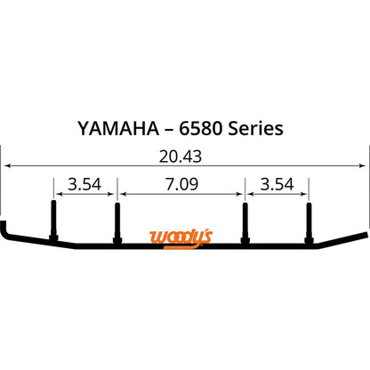 Woodys 4" Carbide Runners for Yamaha EYV3-6580_497464