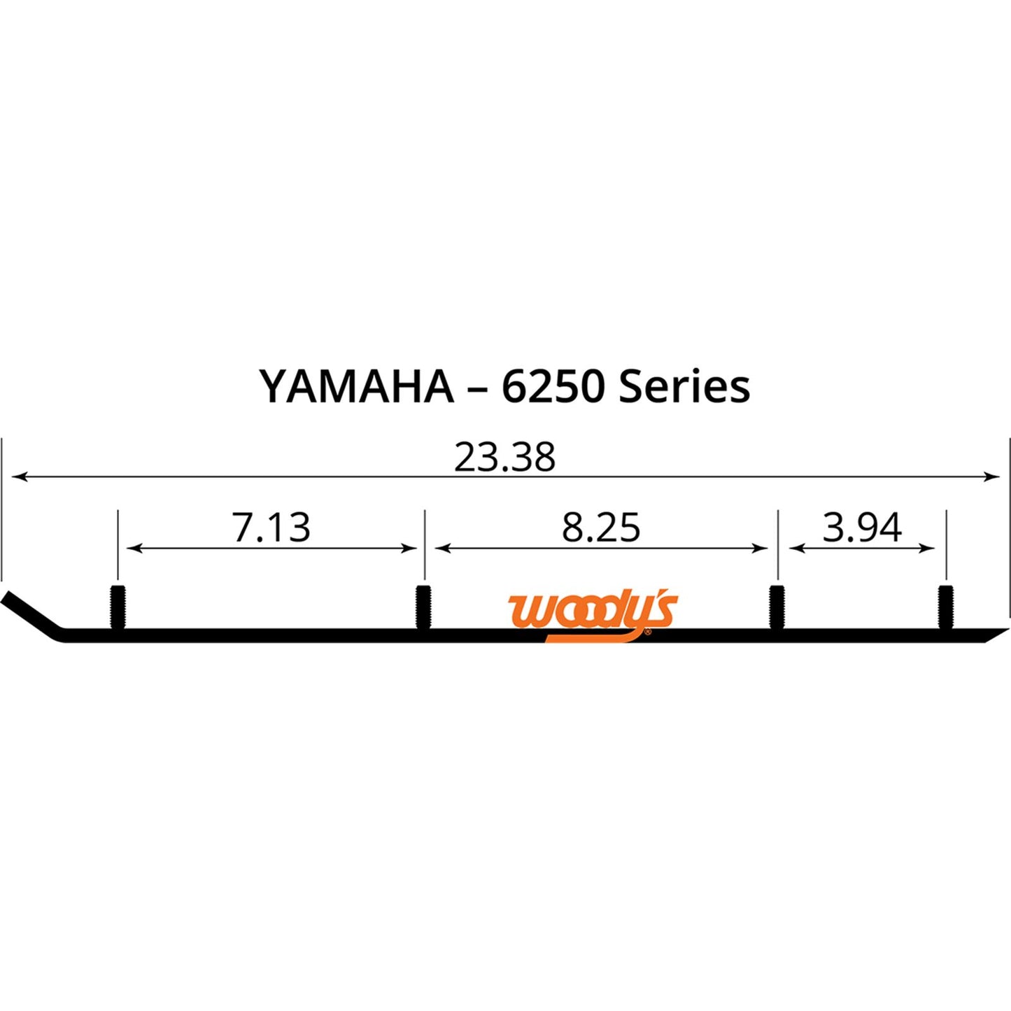 Woodys 4" Carbide Runners for Yamaha EYV3-6250_497454