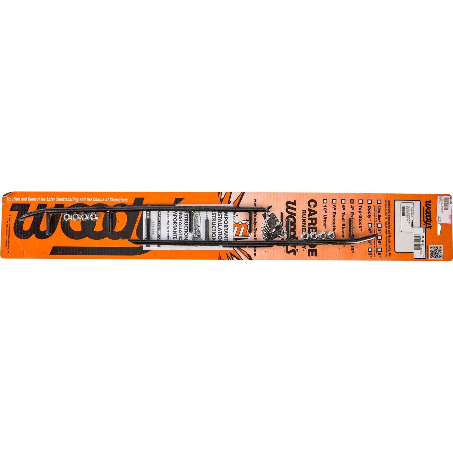 Woodys 4" Carbide Runners for Yamaha EYV3-6500_312502