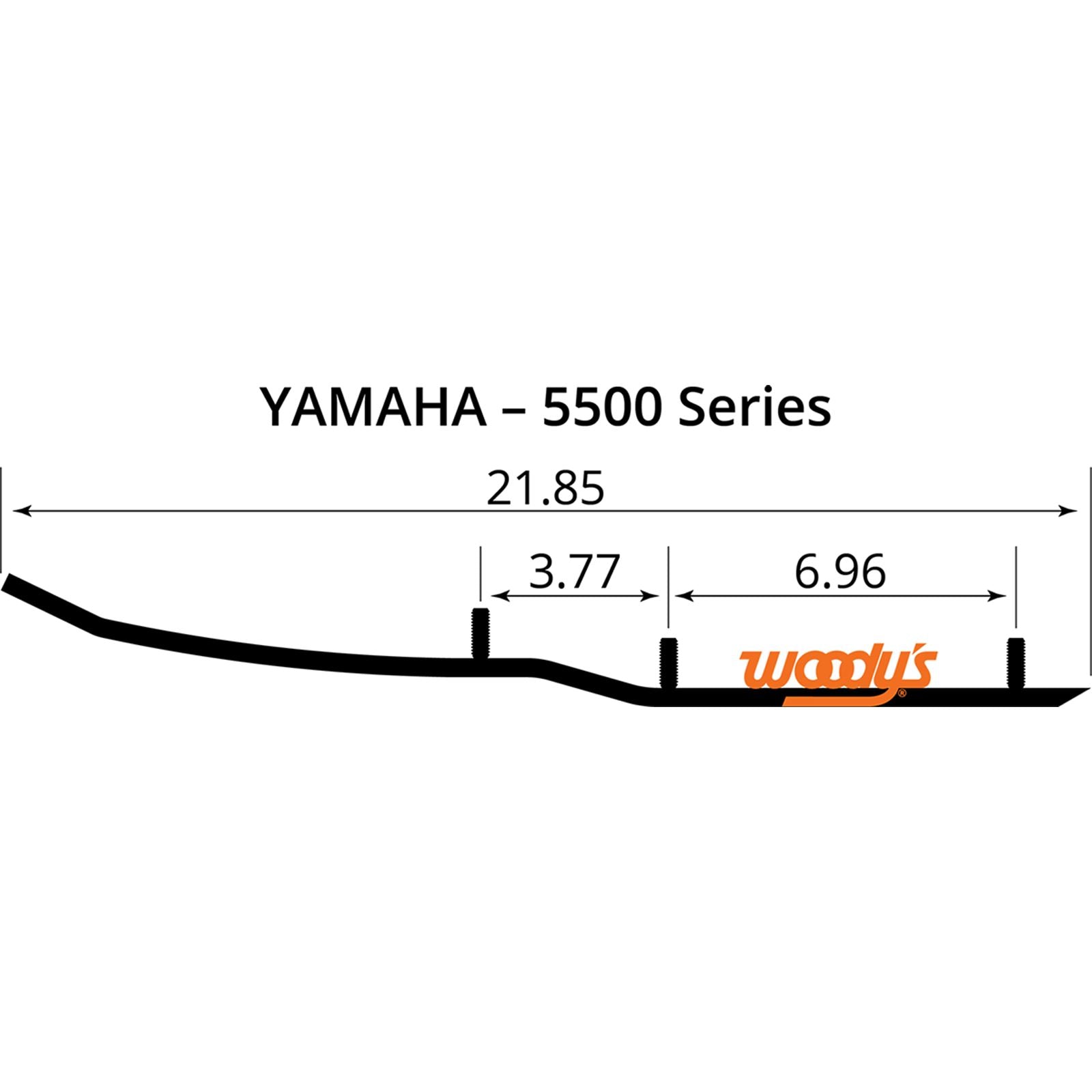 Woodys 4" Carbide Runners For Yamaha EYV3-5500_497468