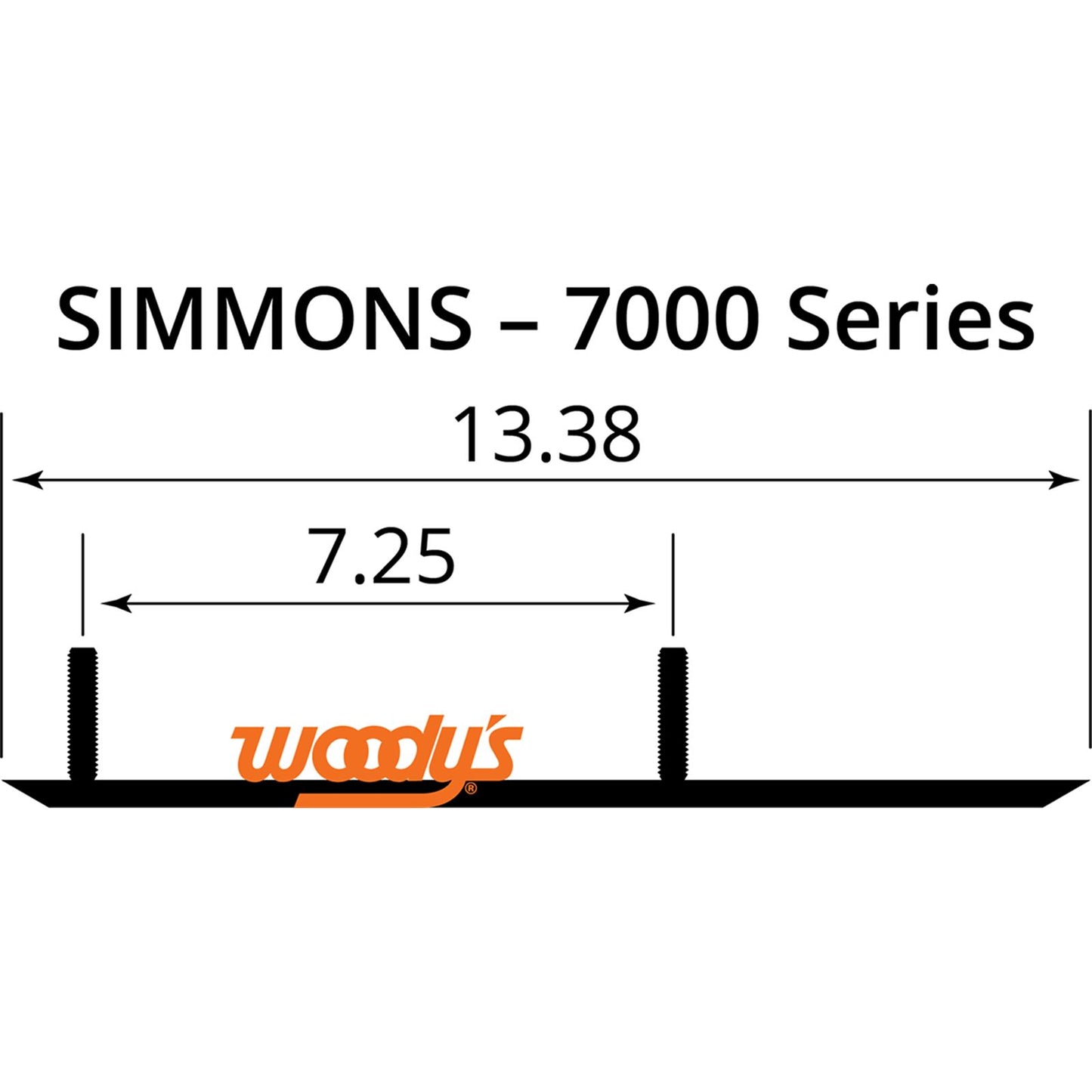 Woodys 4" Carbide Runners Simmons Ski ESM3-7000 ESM3-7000_497570
