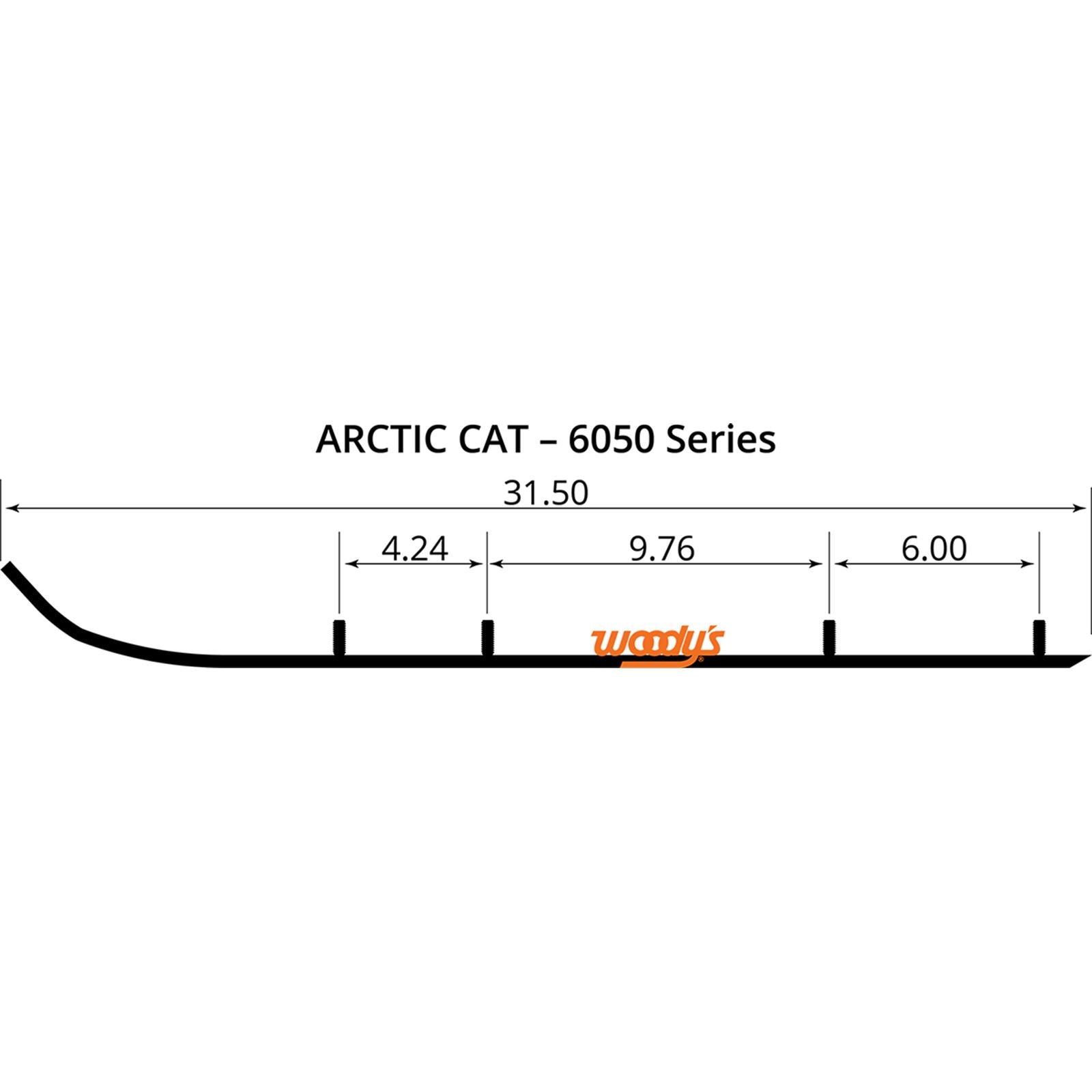 Woodys 6" Carbide Runners Arctic Cat TAT4-6050_497826