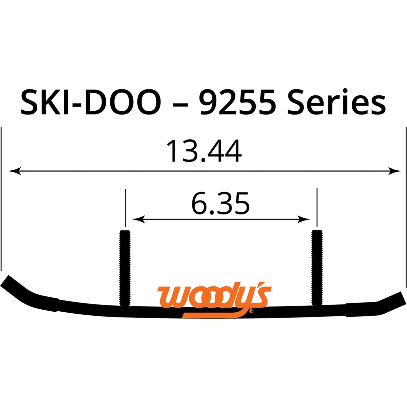 Woodys 6" Carbide Runners for Ski-Doo TSD4-9255_497488