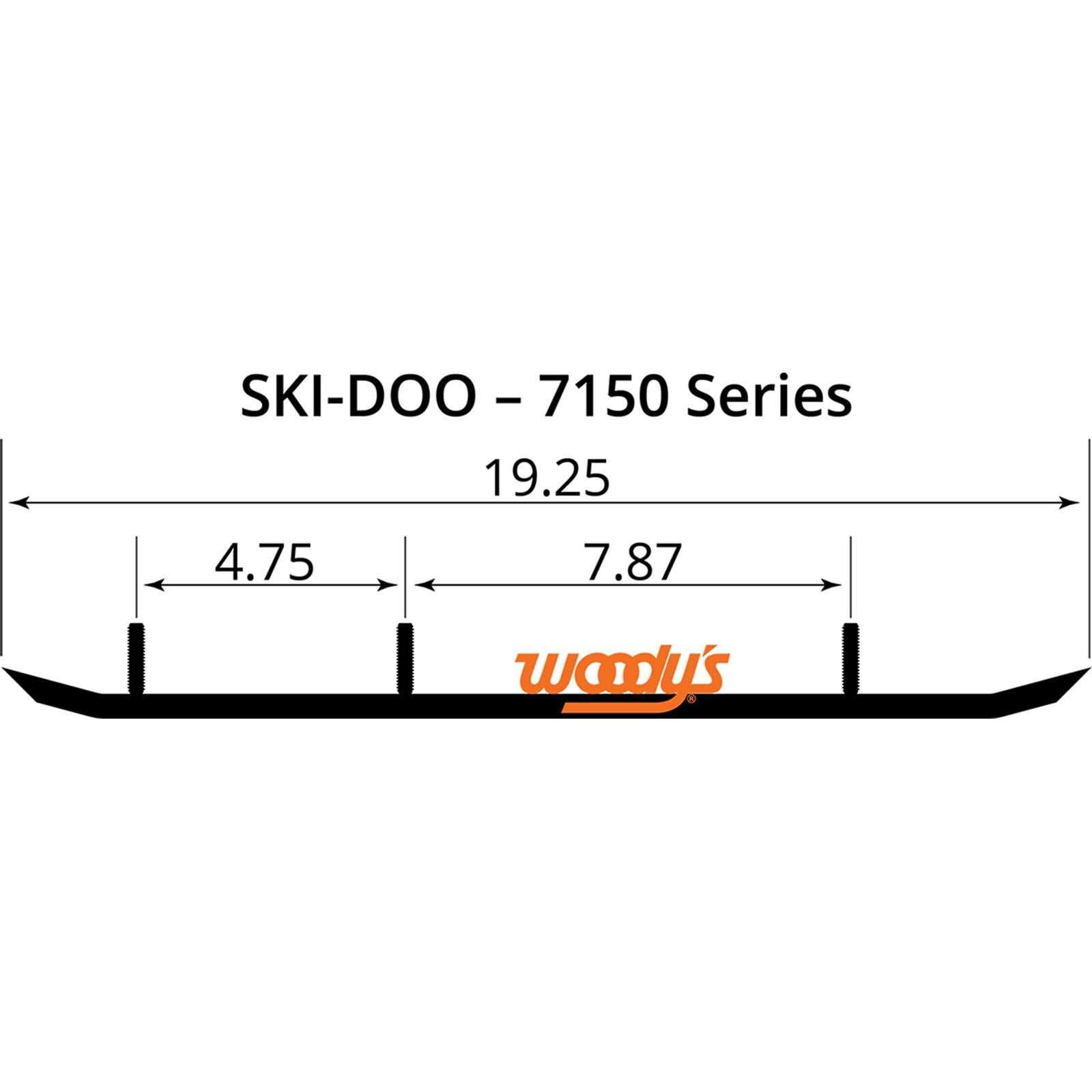 Woodys 6" Carbide Runners for Ski-Doo TSD4-7150_497852