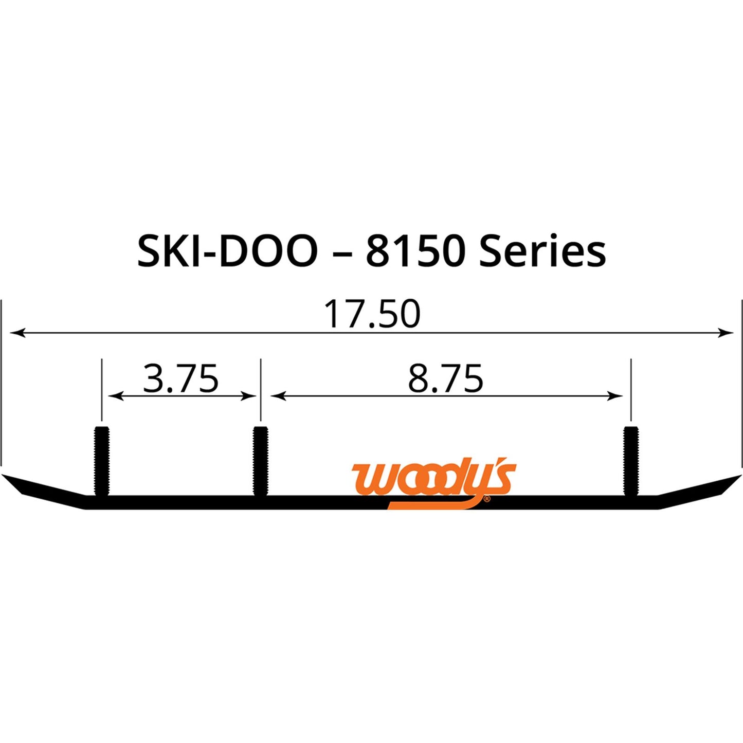 Woodys 6" Carbide Runners for Ski-Doo TSD4-8150_497854