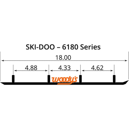 Woodys 6" Carbide Runners for Ski-Doo TSD4-6180_497851