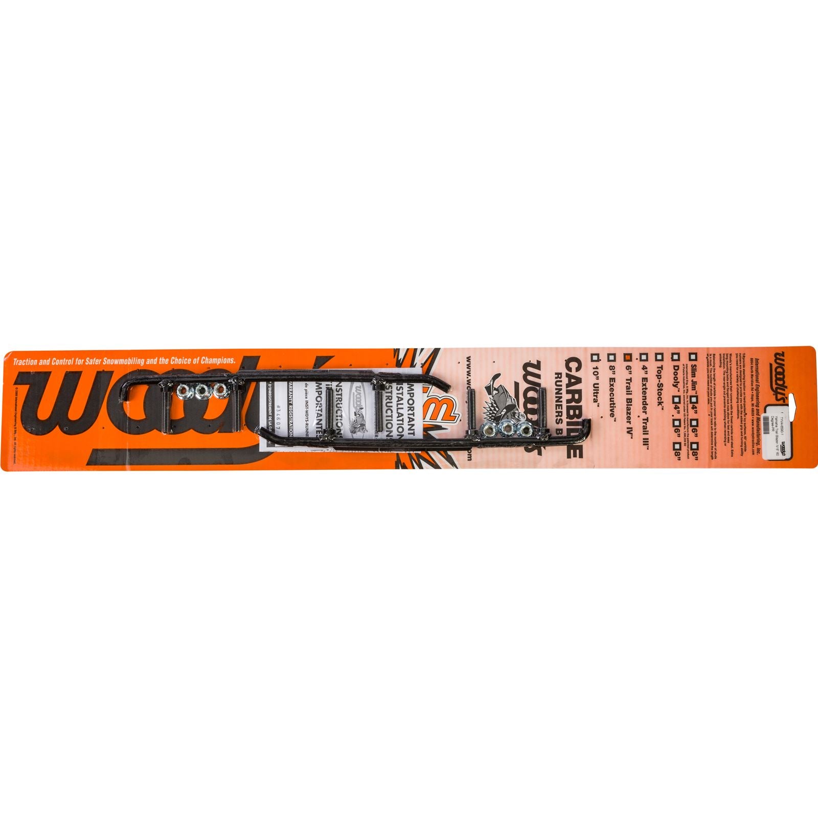 Woodys 6" Carbide Runners for Yamaha TYV4-6590_312532
