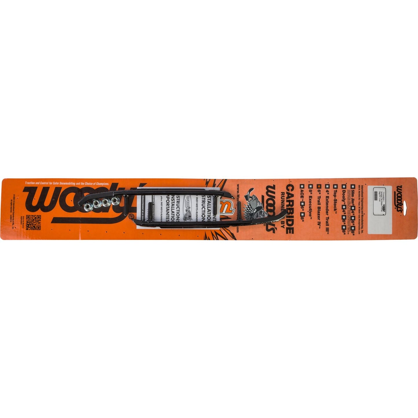 Woodys 6" Carbide Runners for Yamaha TYV4-8500_312533