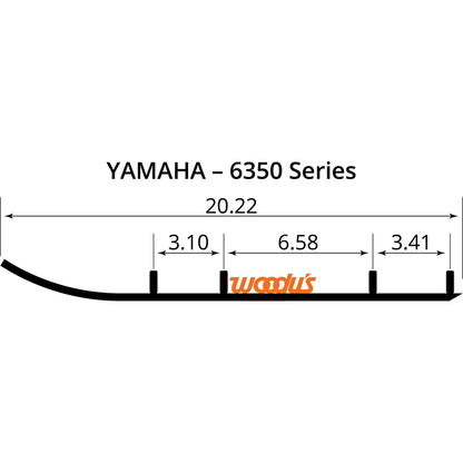 Woodys 6" Carbide Runners For Yamaha TYV4-6350_497864