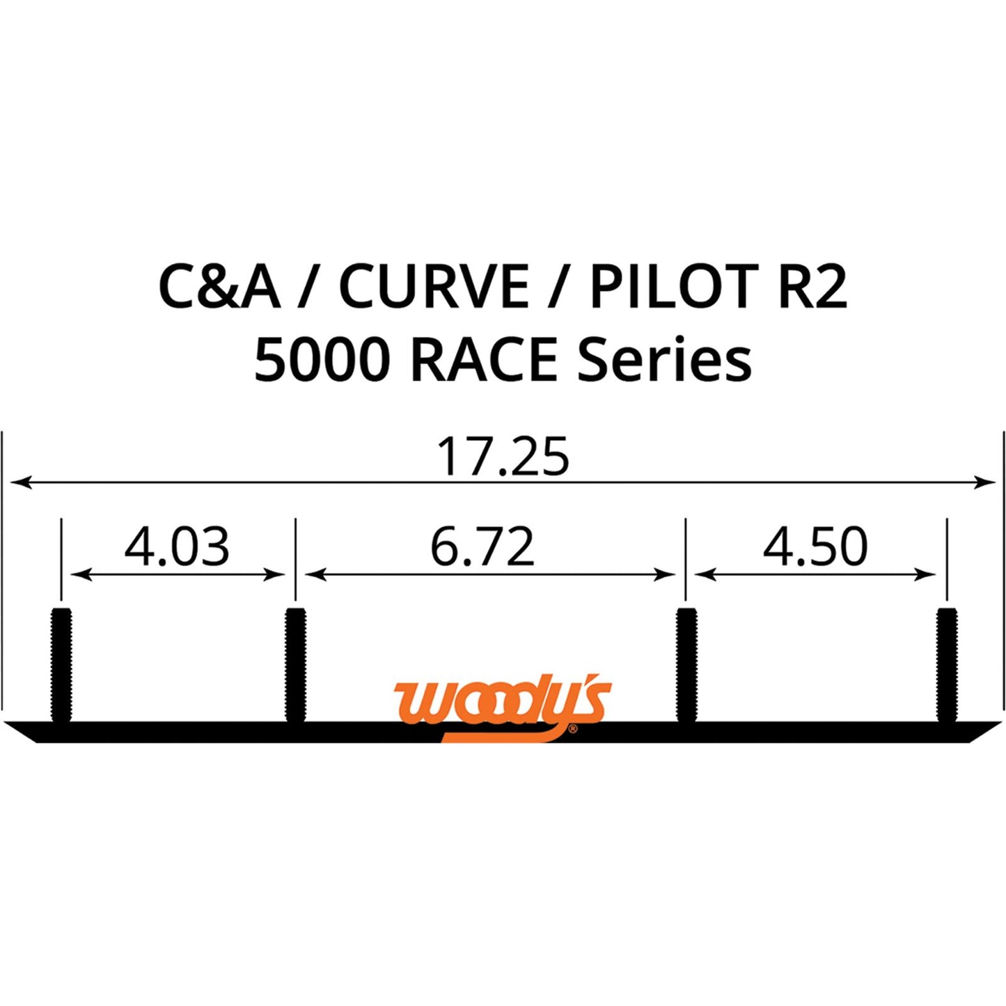 Woodys 6" Carbide Runners C&A Pro TCA-5000_497835