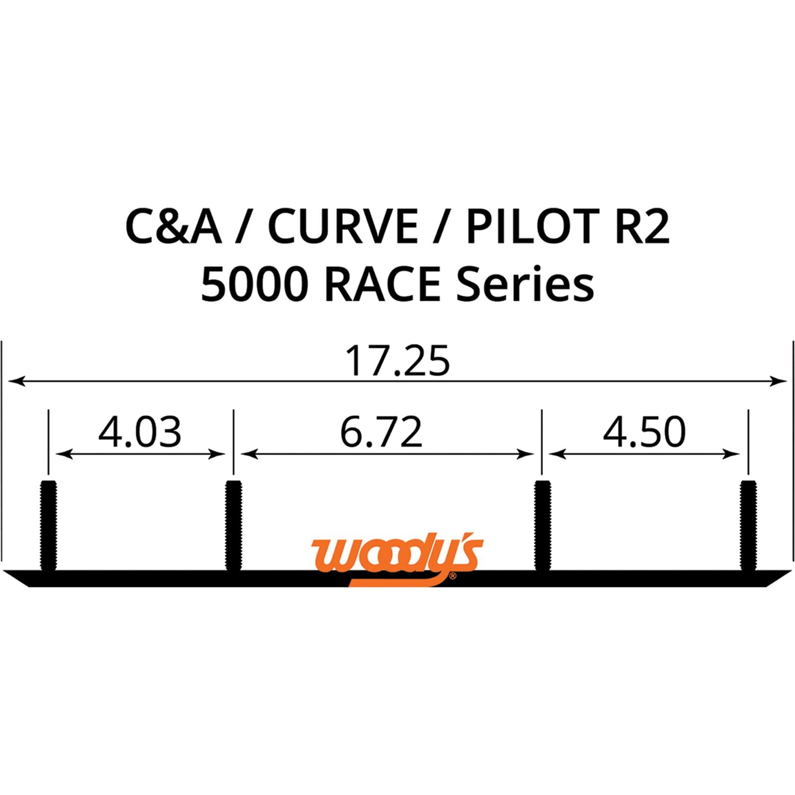 Woodys 6" Carbide Runners C&A Pro TCA-5000_497835